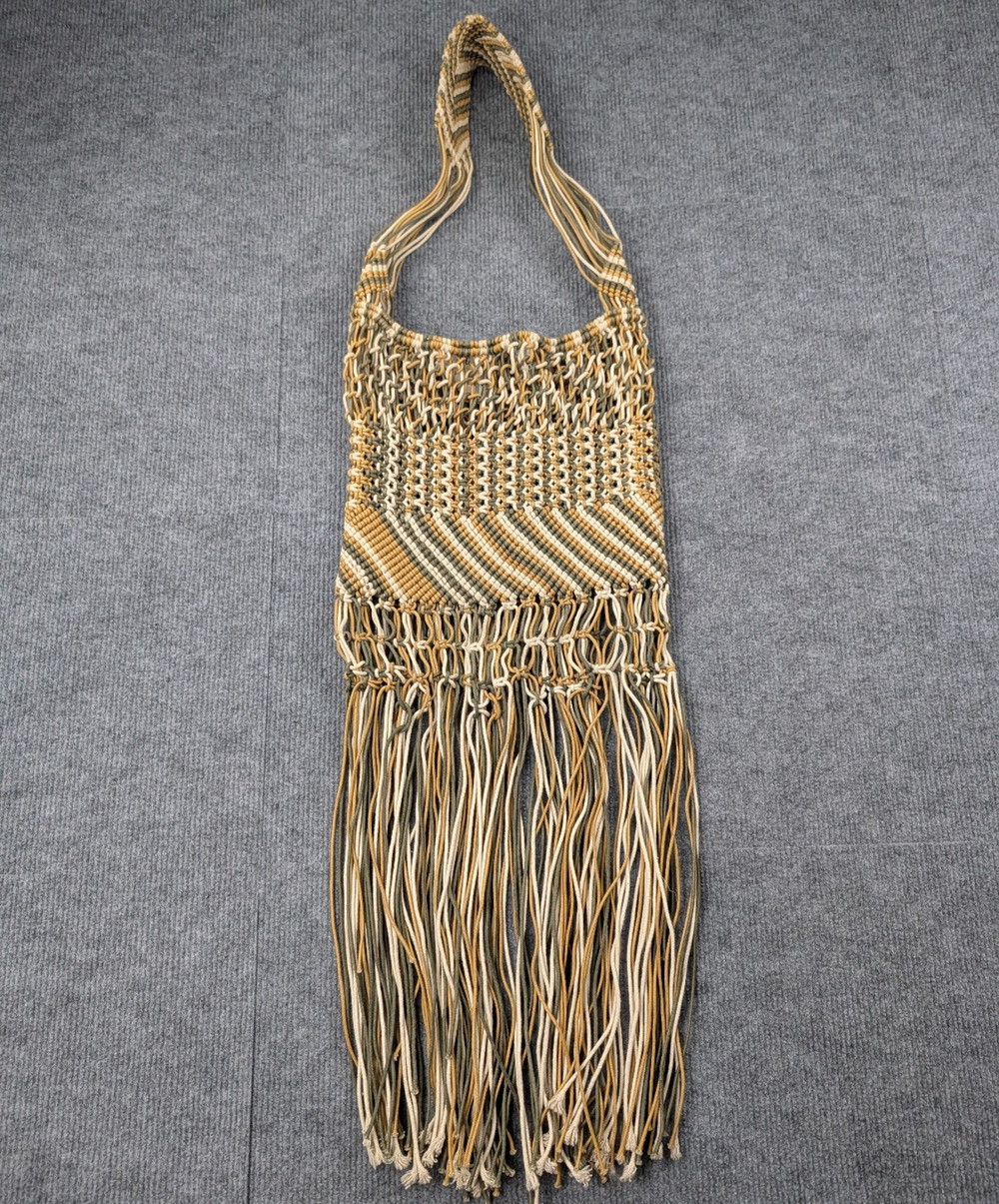 Bay Sky Woven Purse Boho Coastal Cowgirl Tassel Macrame Fringe Boho Western